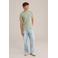 WE Fashion slim T-shirt lichtgroen