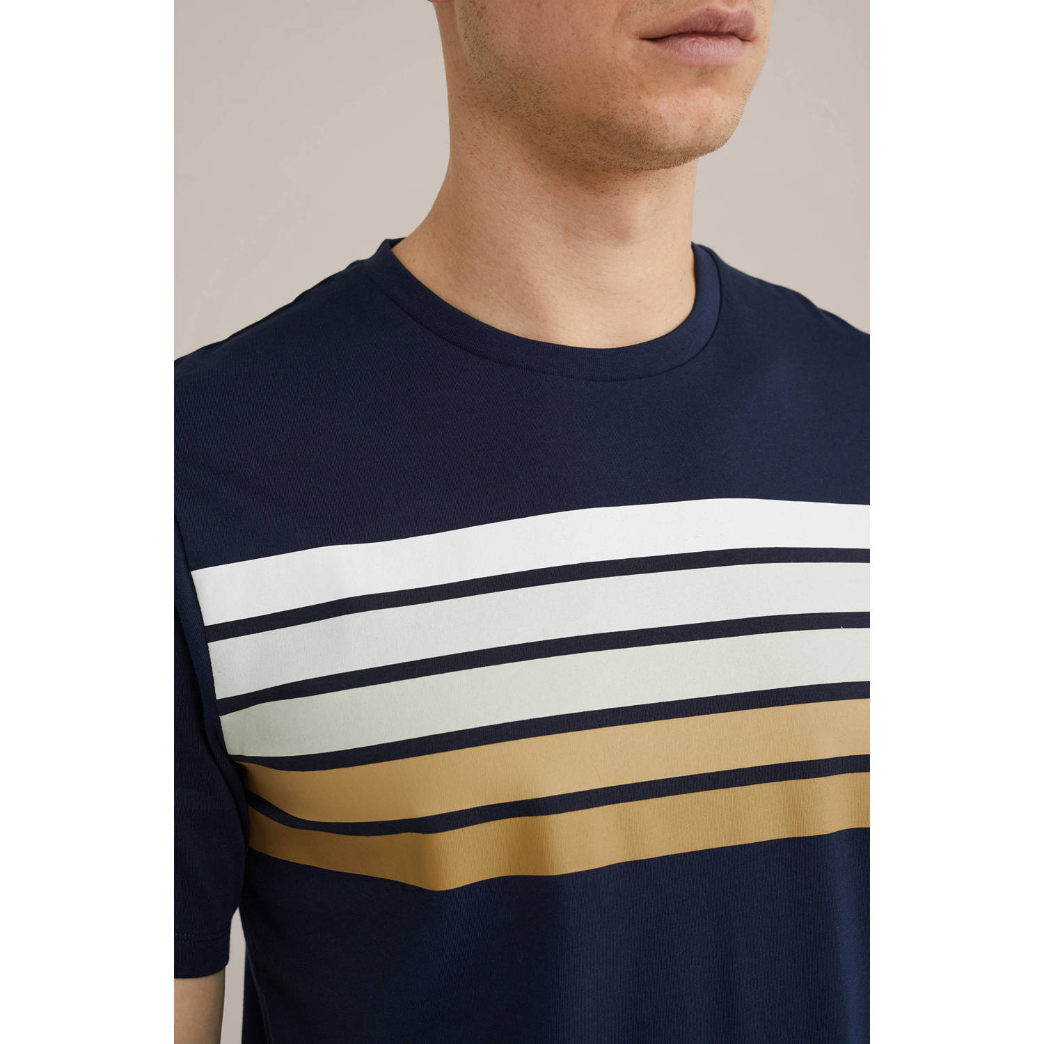 WE Fashion T-shirt donkerblauw