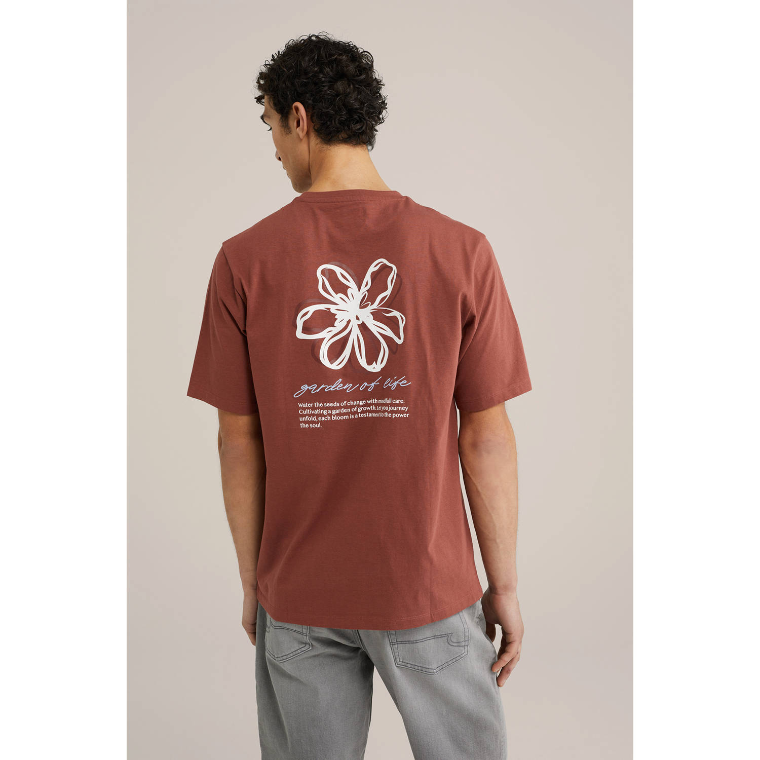 WE Fashion T-shirt roodbruin