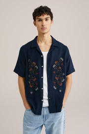 thumbnail: WE Fashion casual overhemd donkerblauw