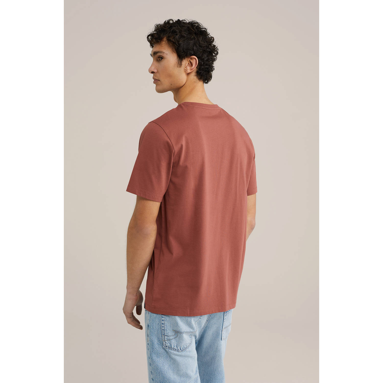 WE Fashion T-shirt roodbruin