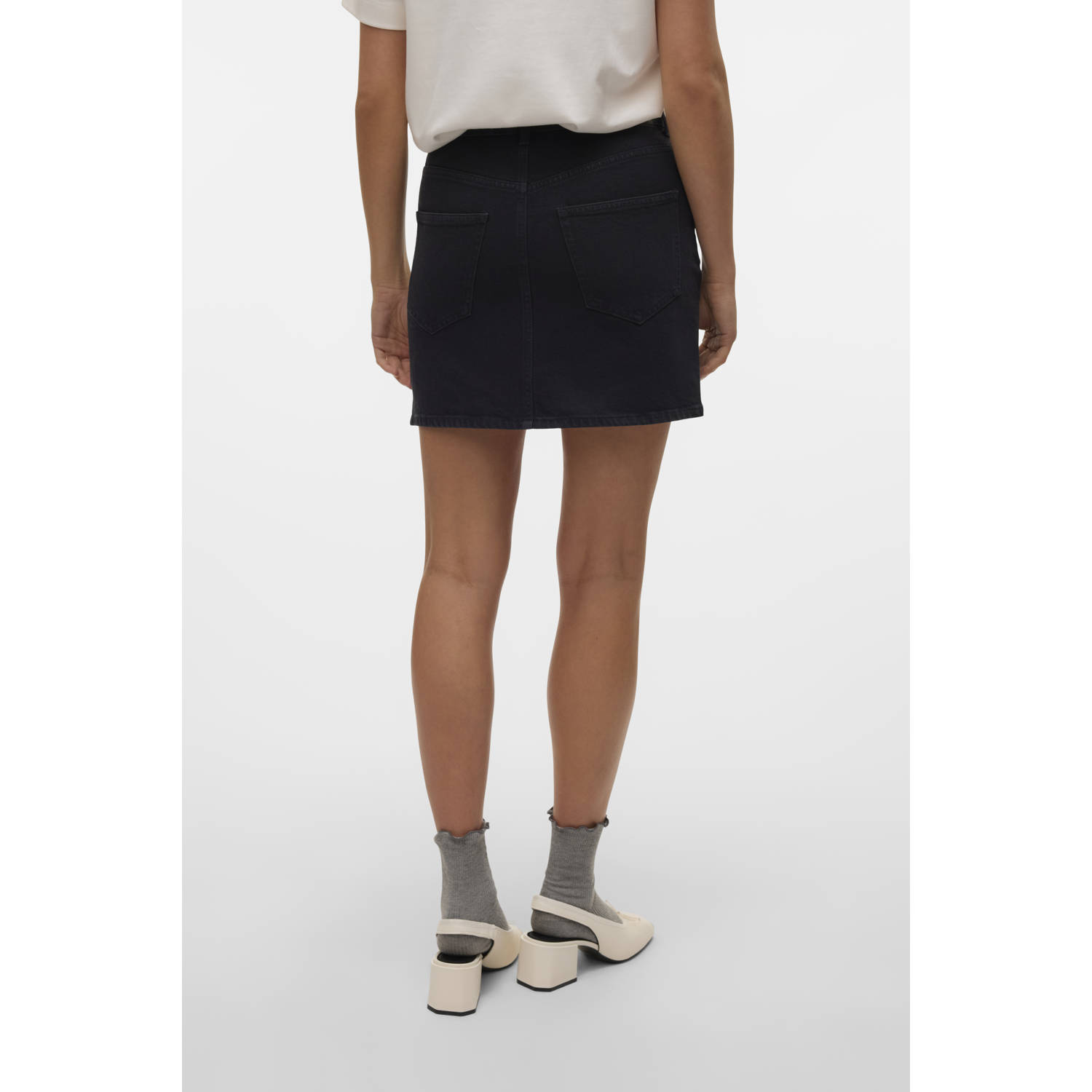 VERO MODA denim spijkerrok black denim