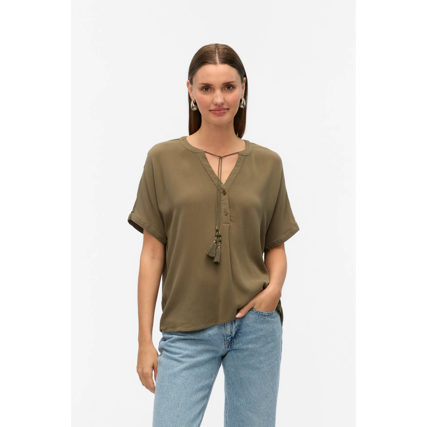 Vero Moda Bente SS Wide Shirt Dames