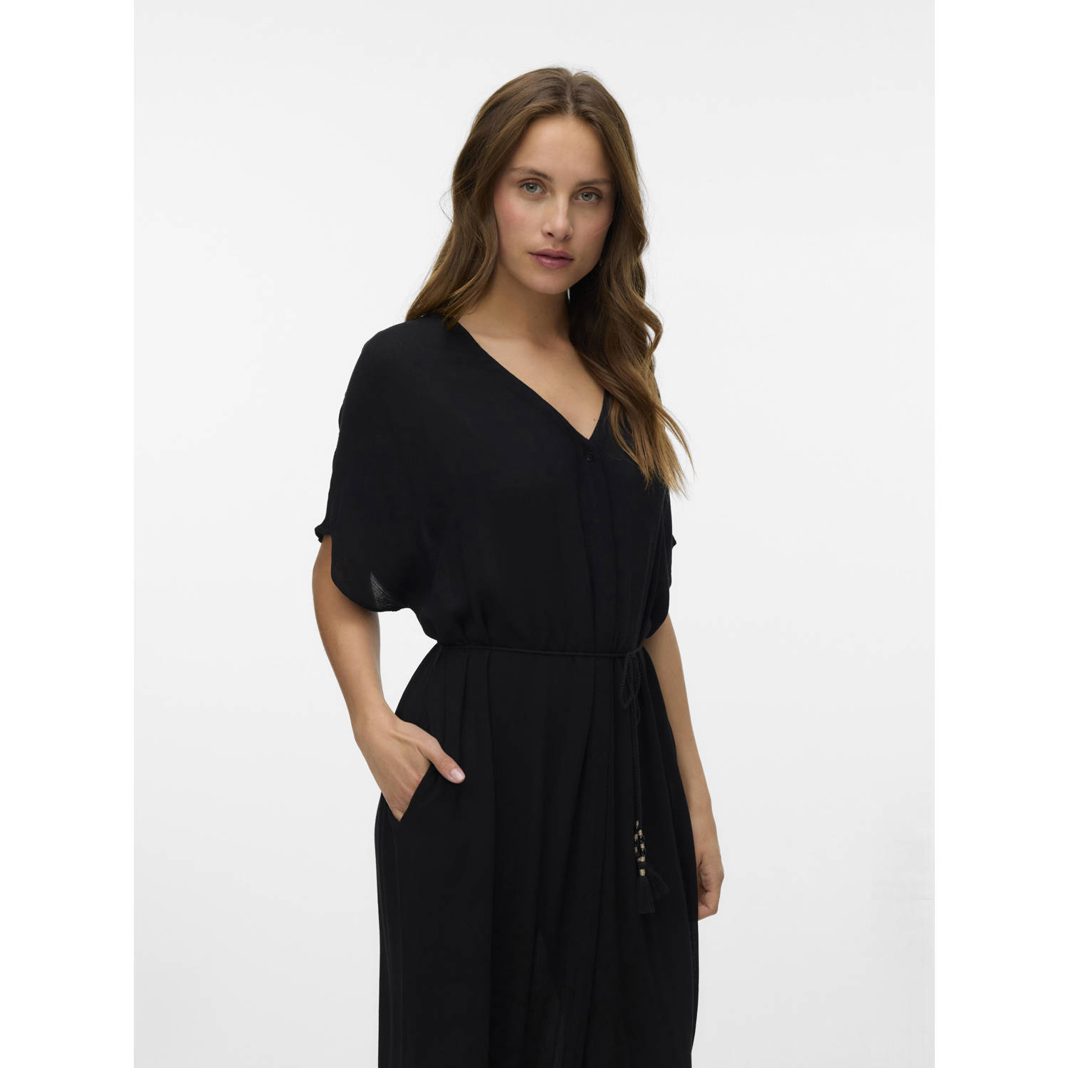 VERO MODA blousejurk zwart