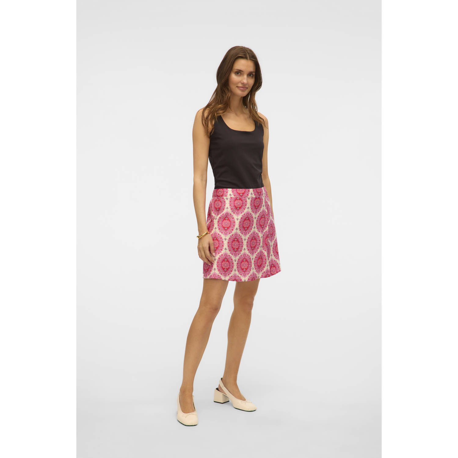 VERO MODA korte rok roze
