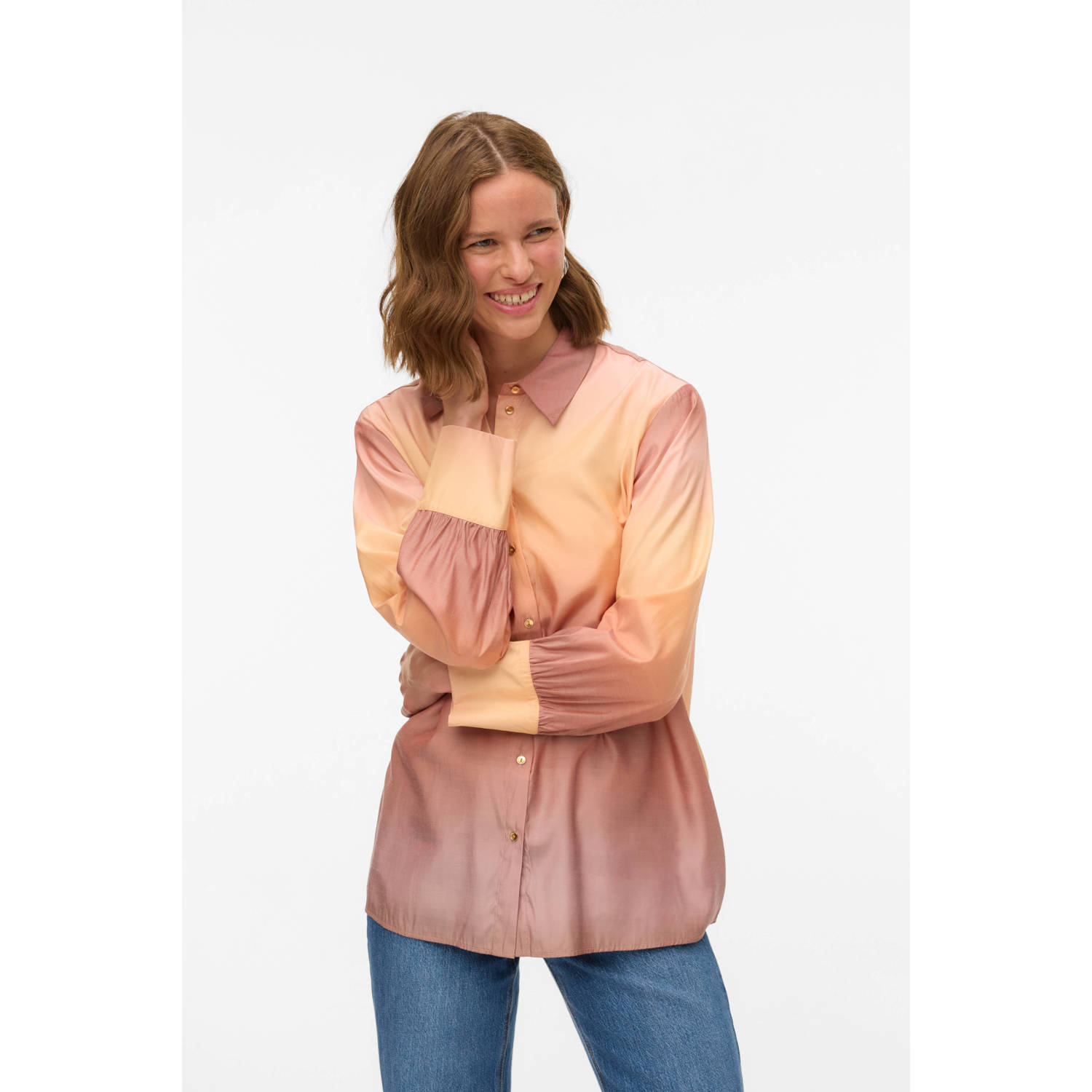 VERO MODA blouse lichtroze