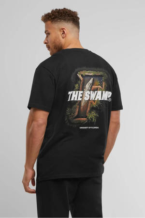 T-shirt met backprint zwart