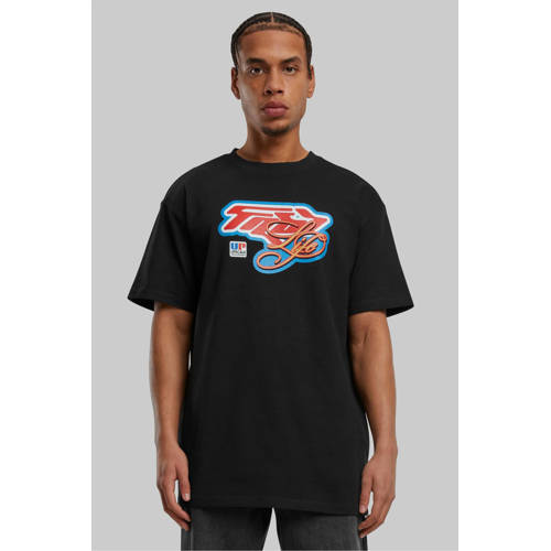 Upscale T-shirt met backprint zwart afbeelding