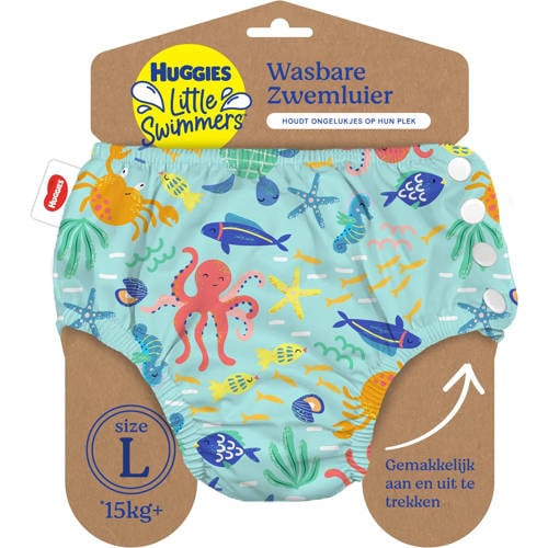 Huggies Little Swimmers Zwemluier wasbaar - maat 5/6 - 13+ kg - herbruikbaar zwembroekje - 1 stuk afbeelding
