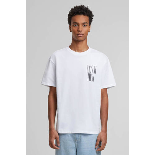 Mister Tee T-shirt met backprint wit afbeelding