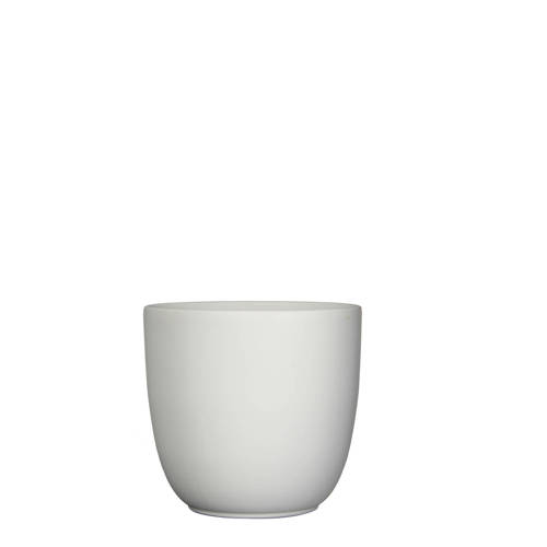 Mica Decorations bloempot Tusca wit (19,5x18,5 cm) afbeelding