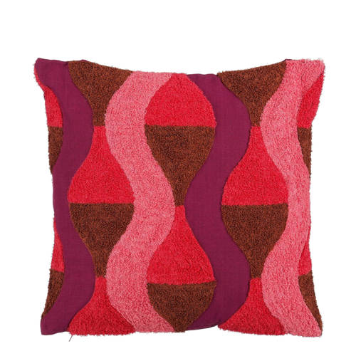 Mica Decorations sierkussen roze (45x45x10 cm) afbeelding