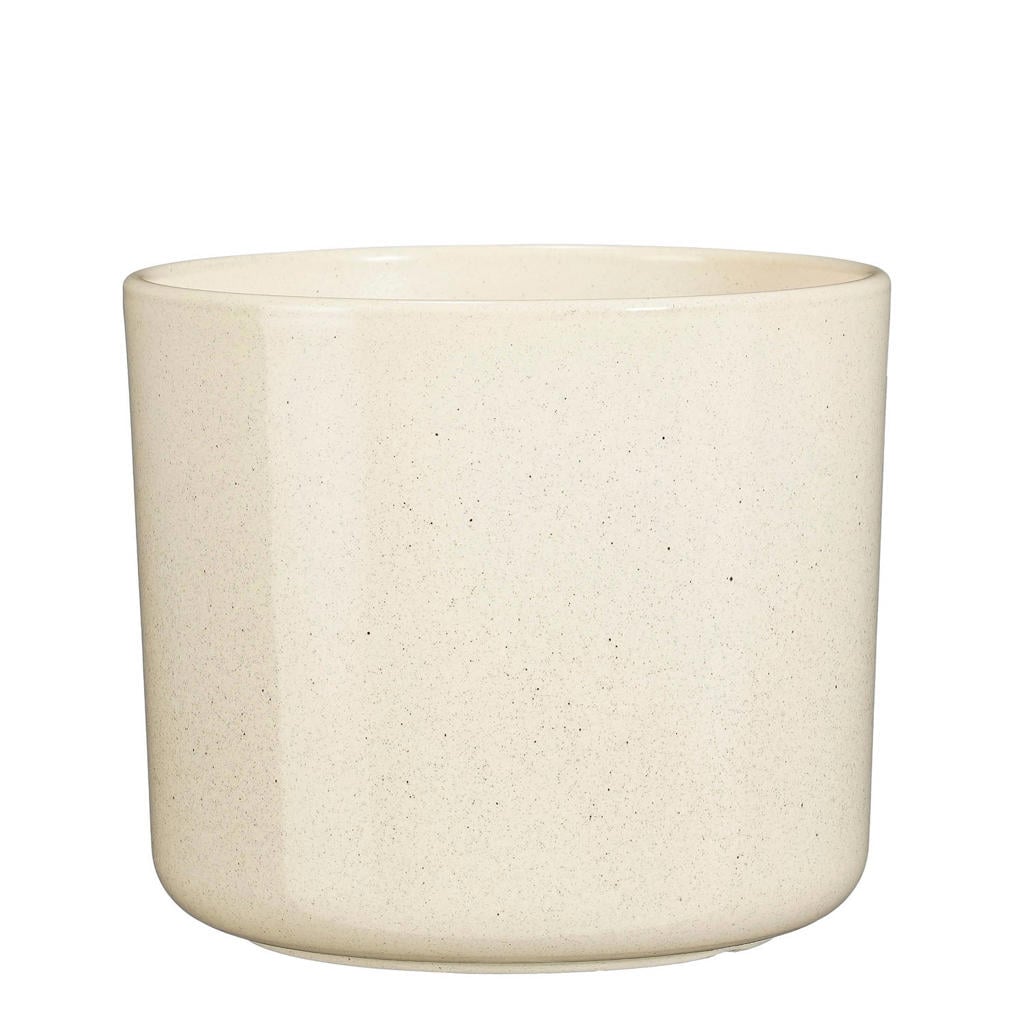 Mica Decorations bloempot Fedor ecru (19,5x17,5 cm)