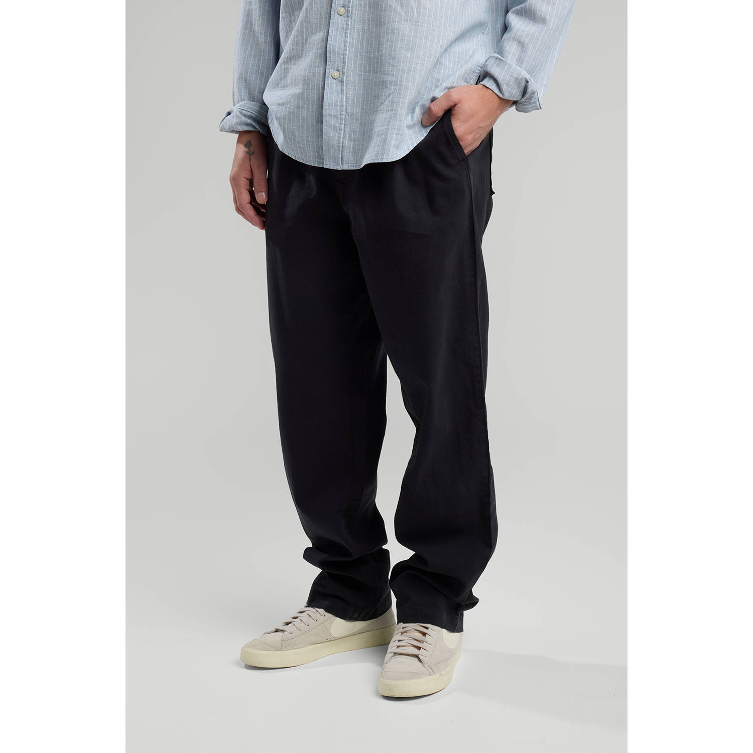 America Today straight casual broek zwart
