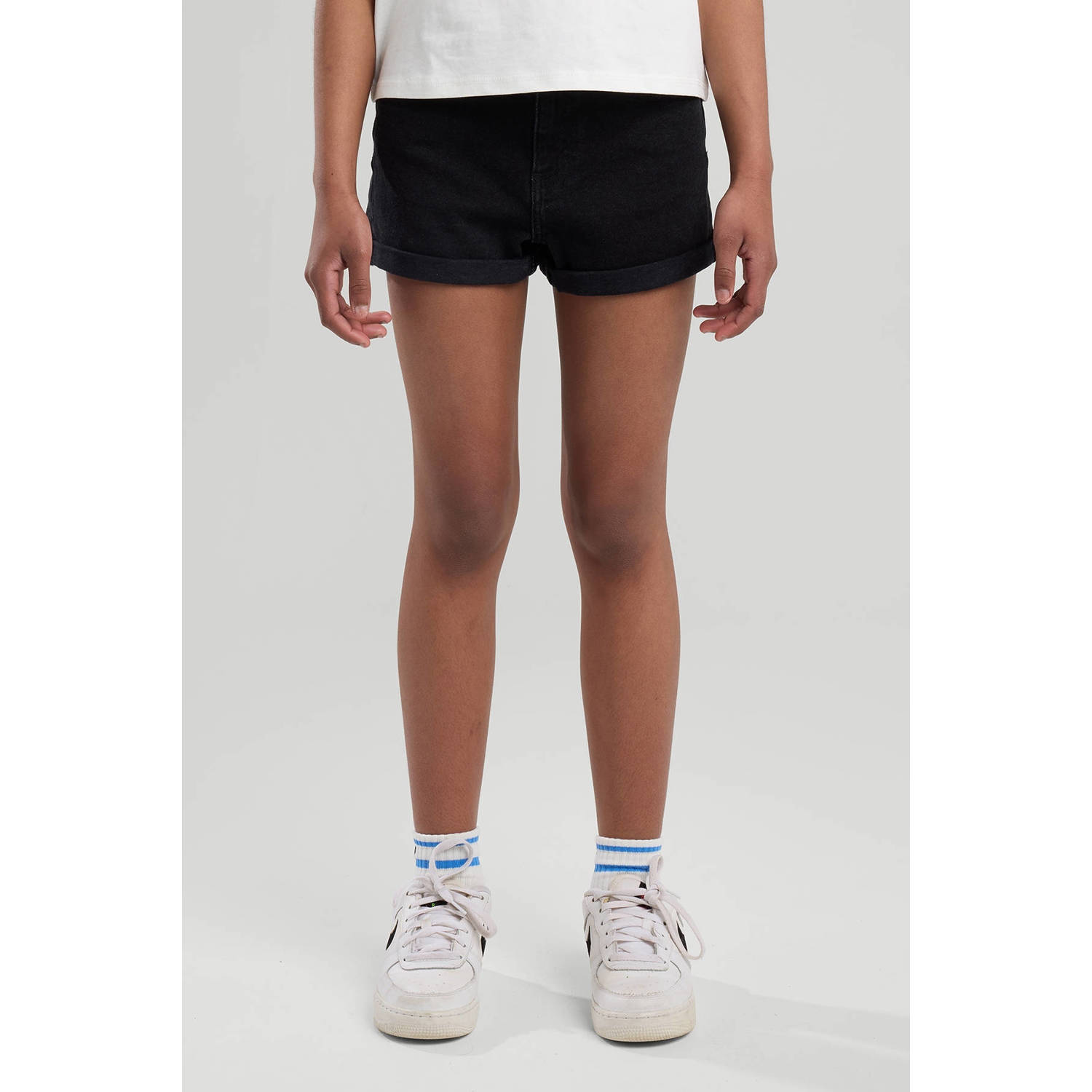 America Today denim short black denim