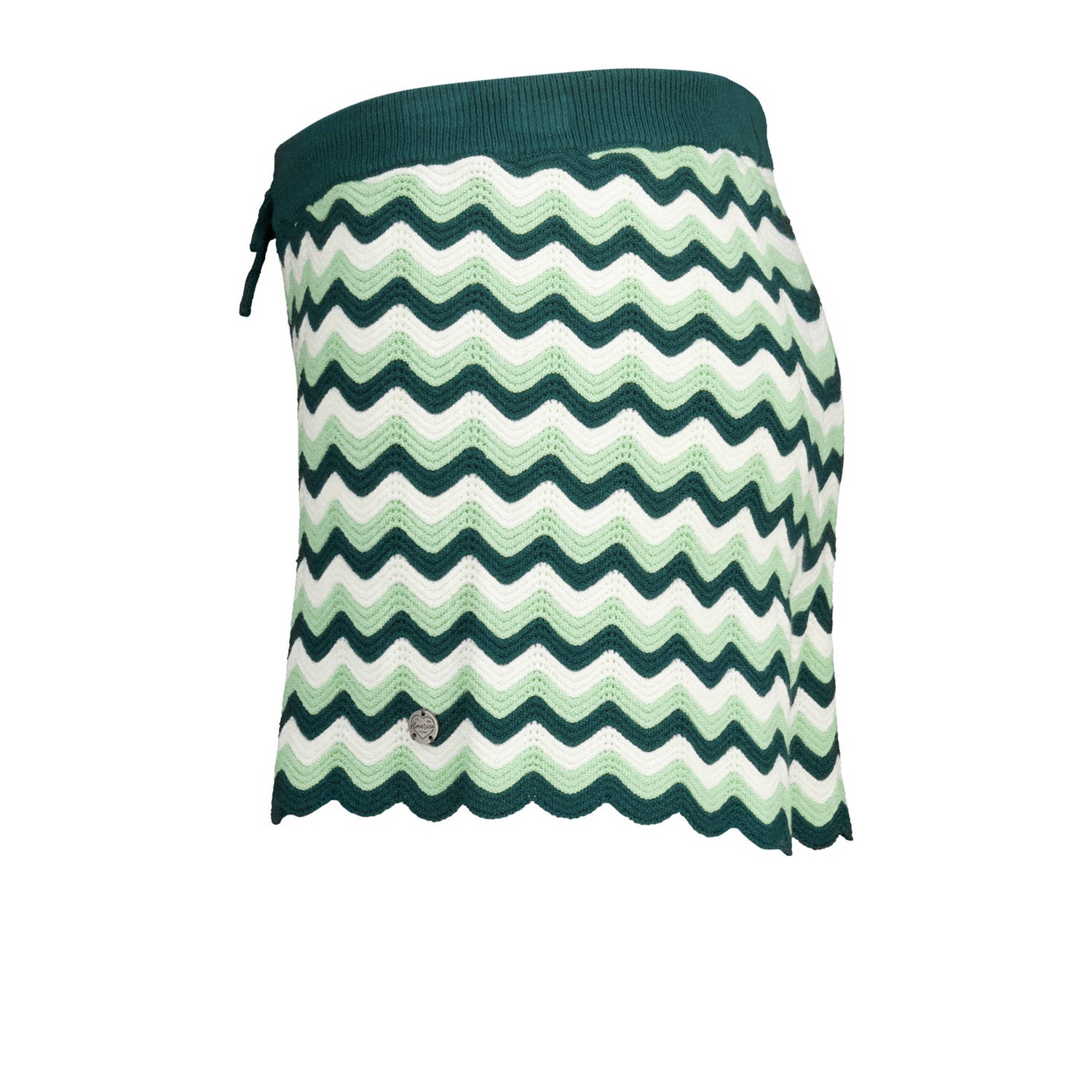 America Today sweatshort groen wit