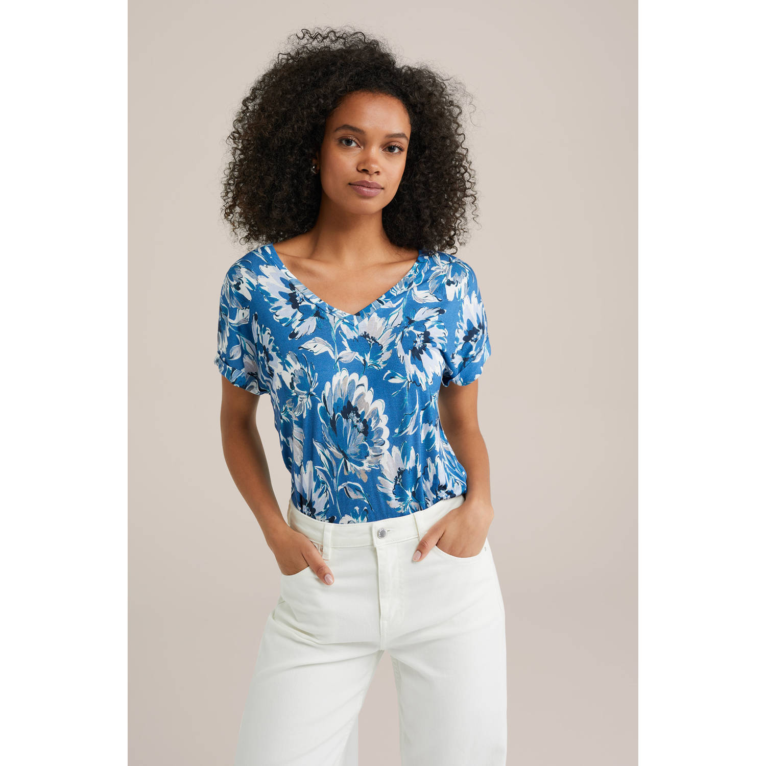 WE Fashion top blauw