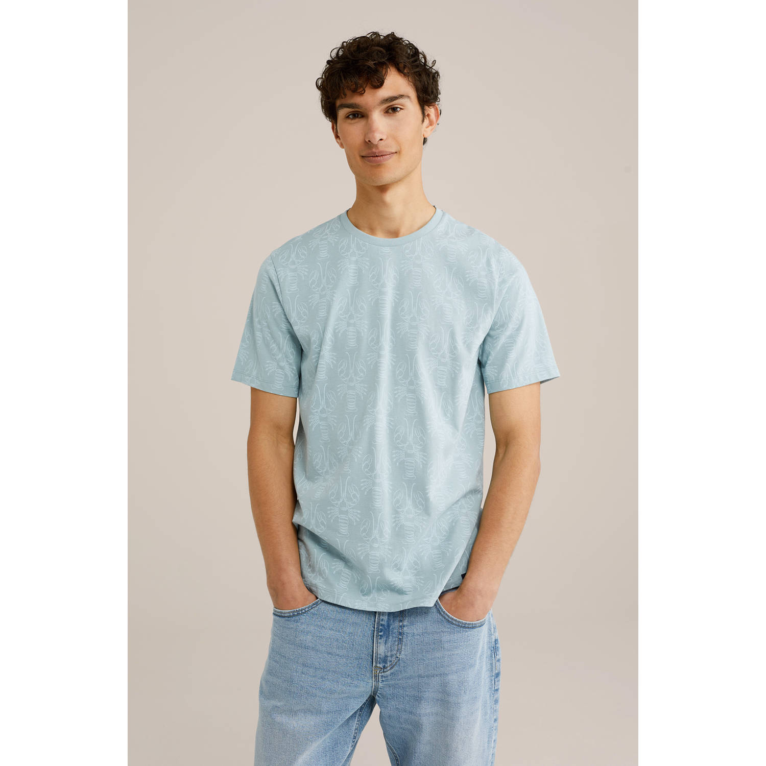 WE Fashion T-shirt grijsblauw