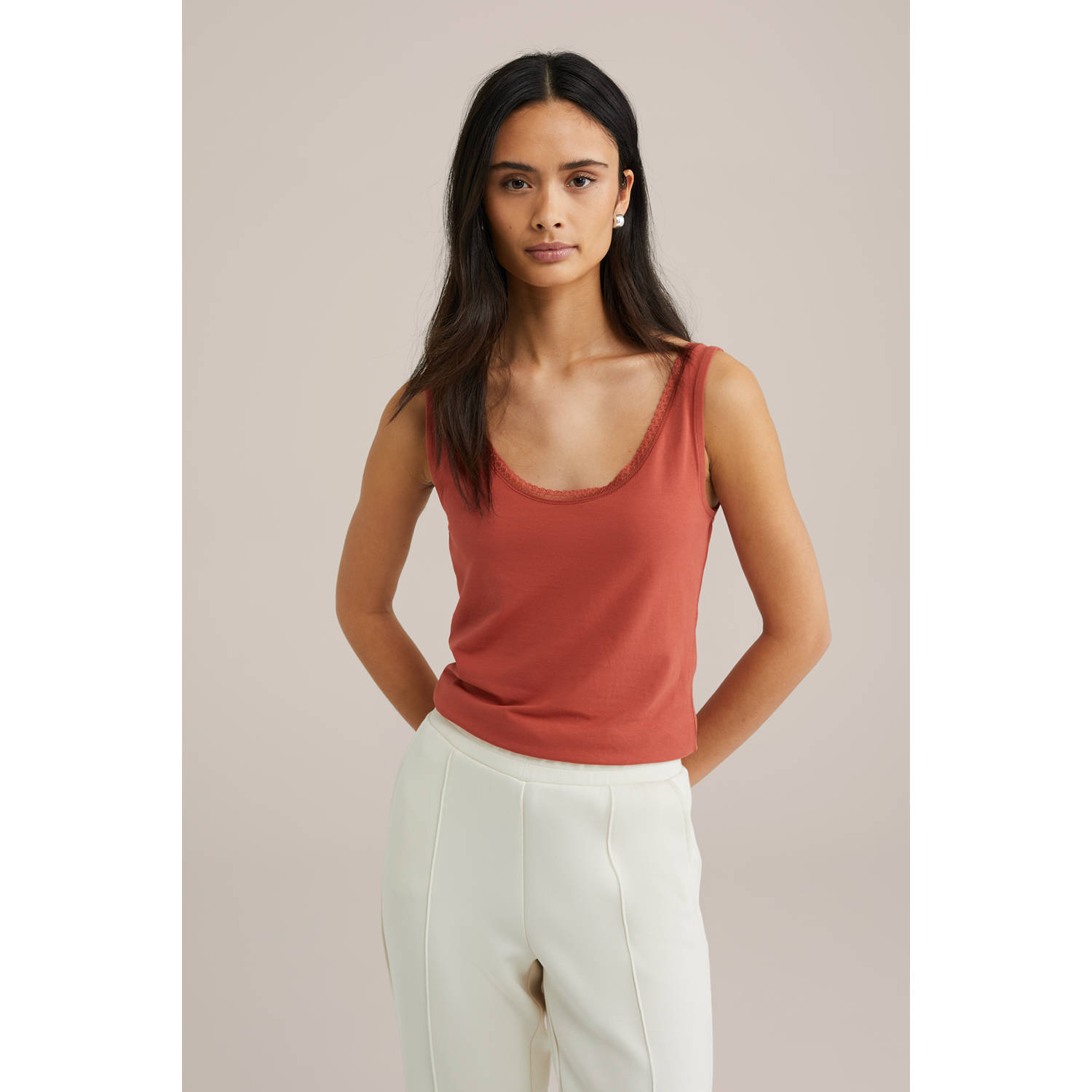 WE Fashion singlet rood