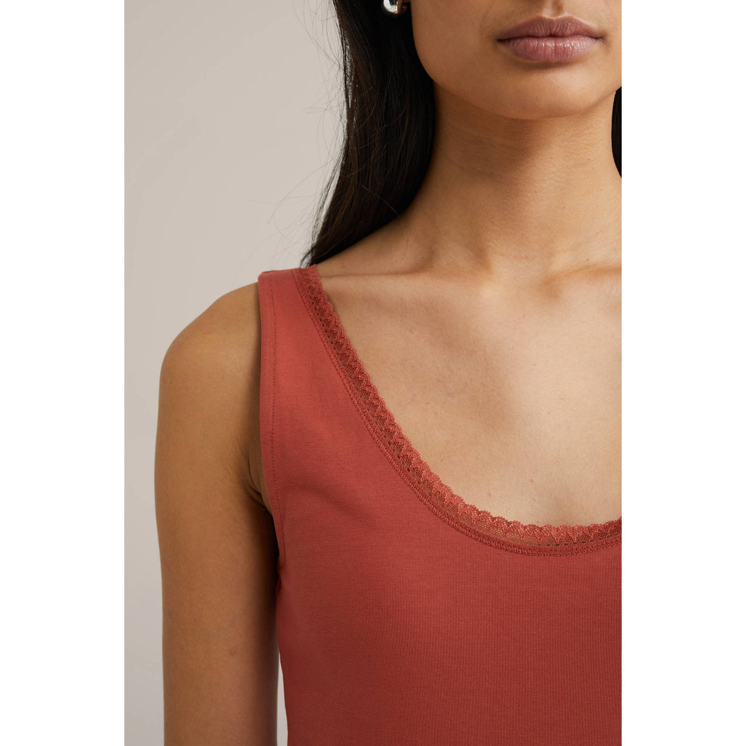 WE Fashion singlet rood