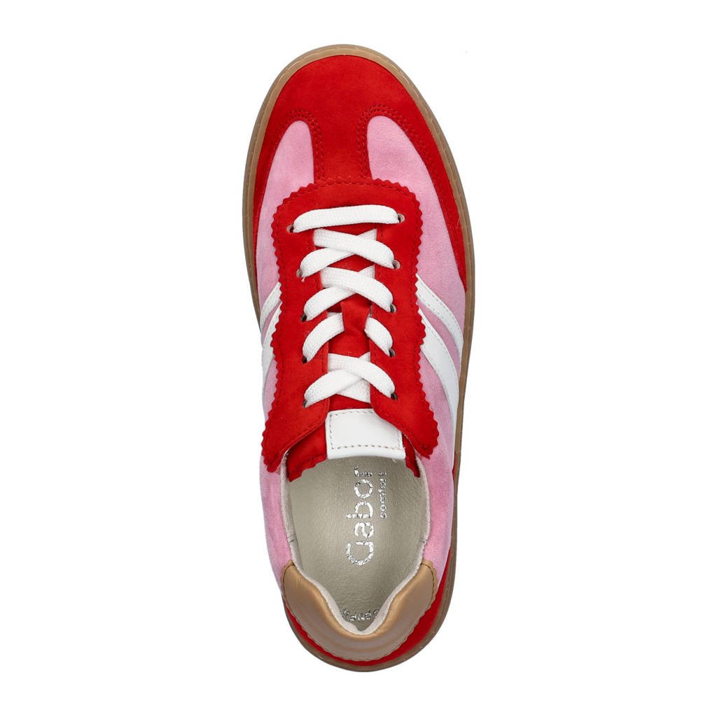 Gabor Comfort Gabor Rood Gabor Comfort Sneakers Laag Flame Rosso/rood