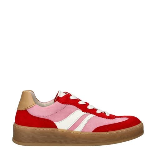 Gabor Comfort Optifit suède sneakers roze/rood afbeelding