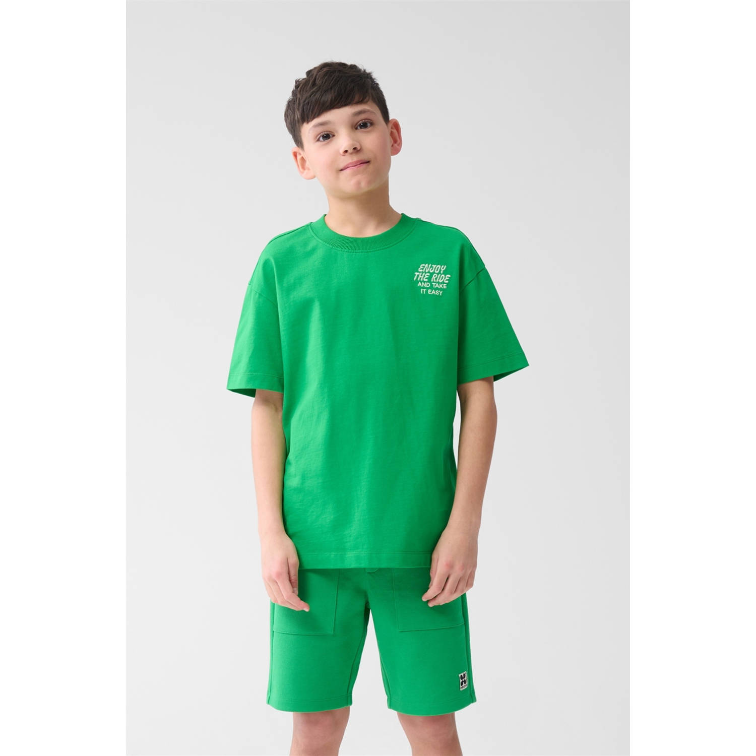 Shoeby regular fit sweatshort groen