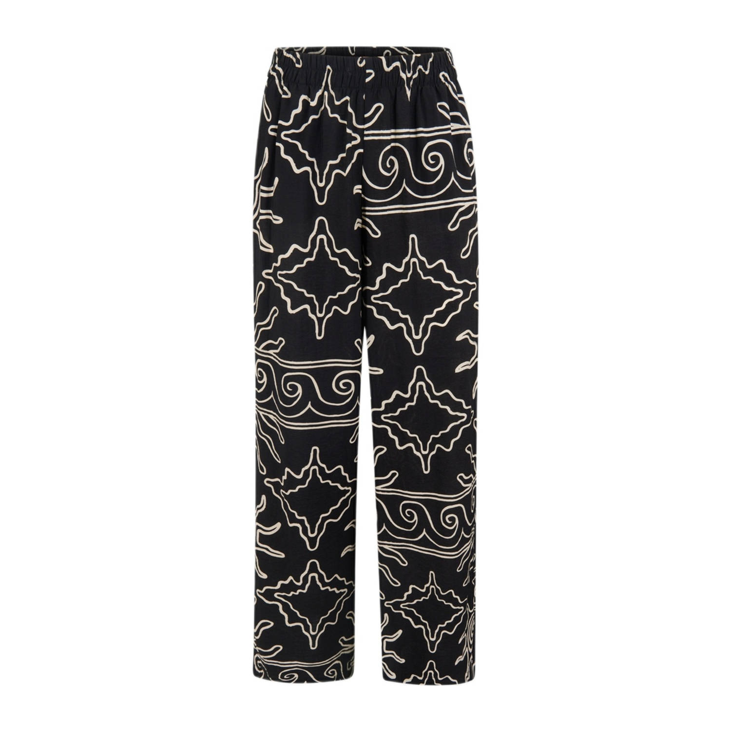 Shoeby wide leg high waist broek zwart
