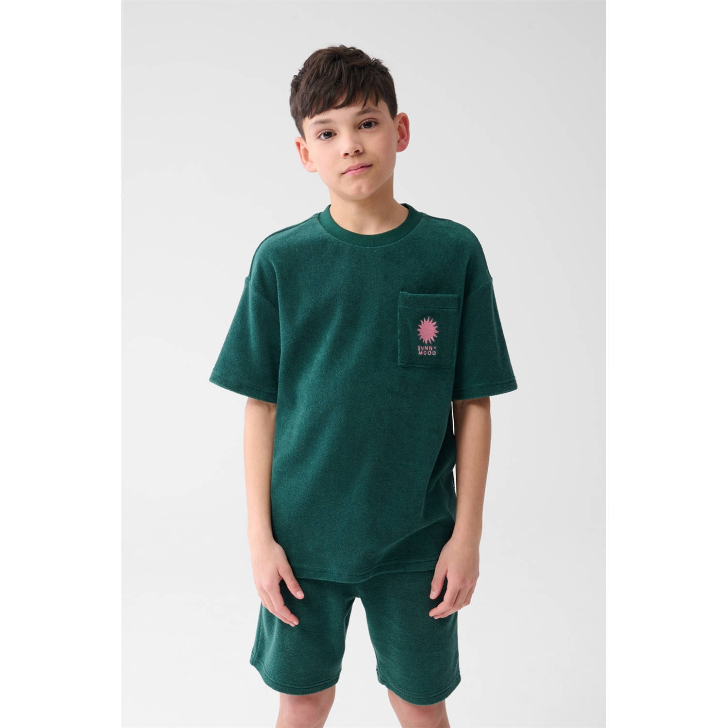 Shoeby T-shirt donkergroen