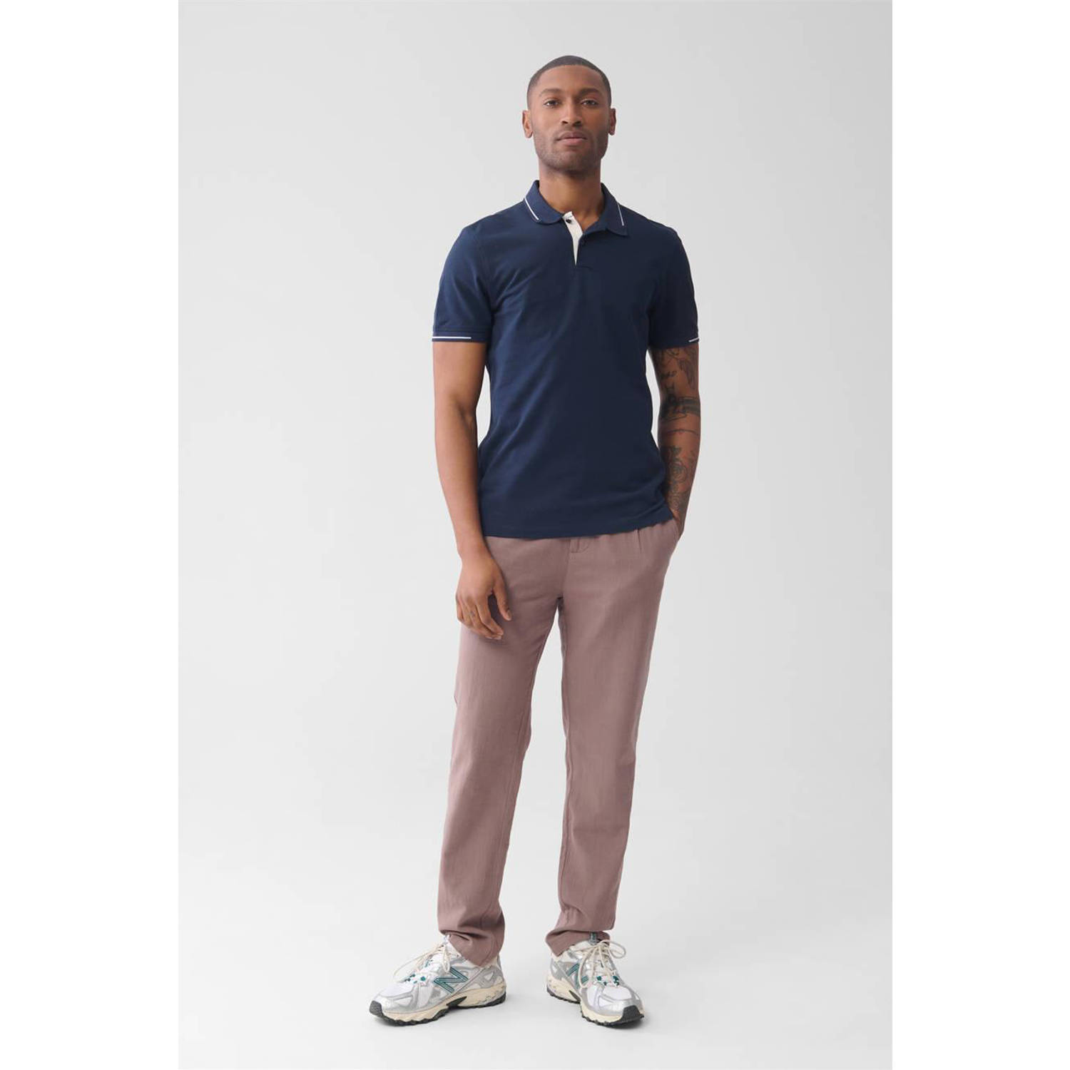 Shoeby regular polo blauw