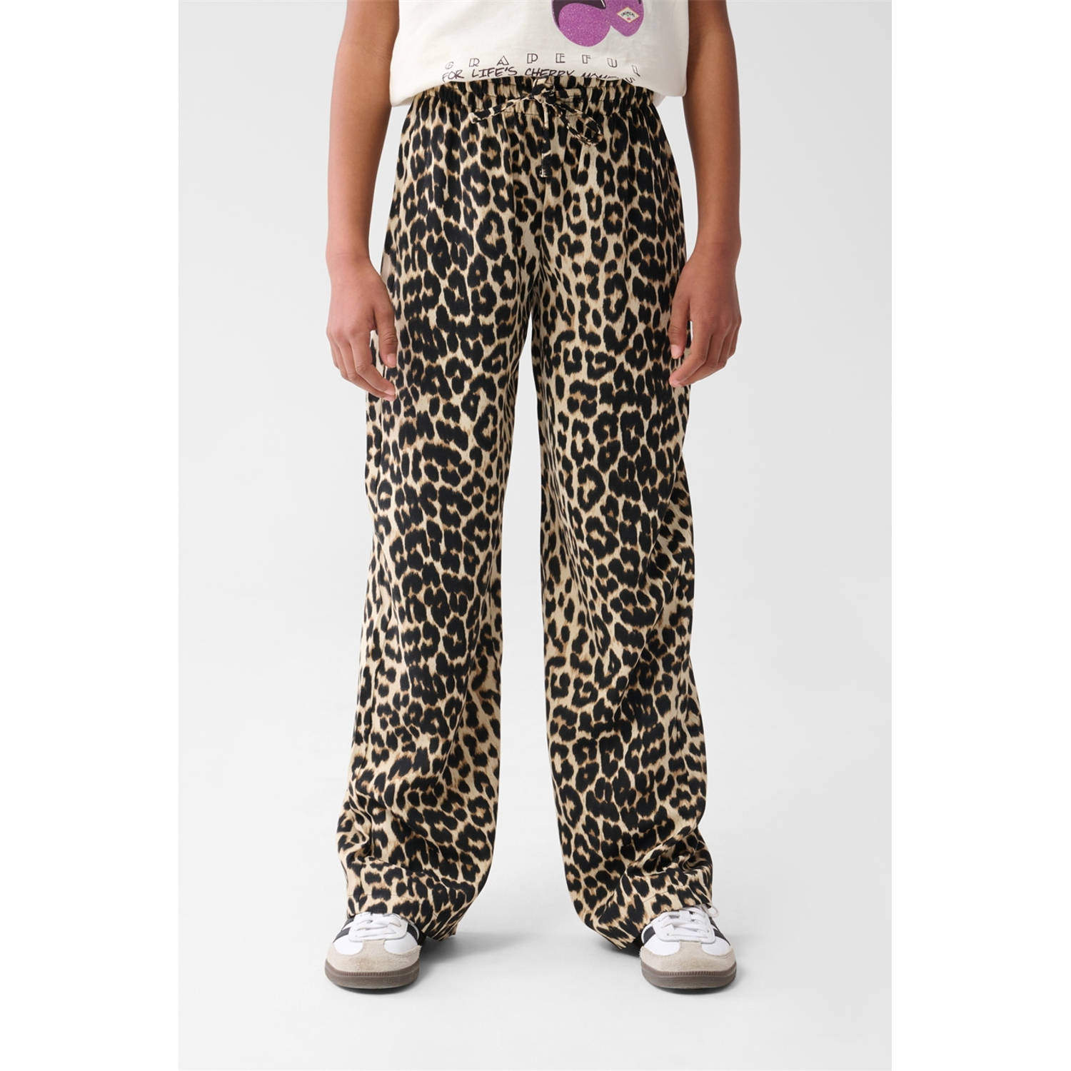 Shoeby wide leg palazzo broek bruin