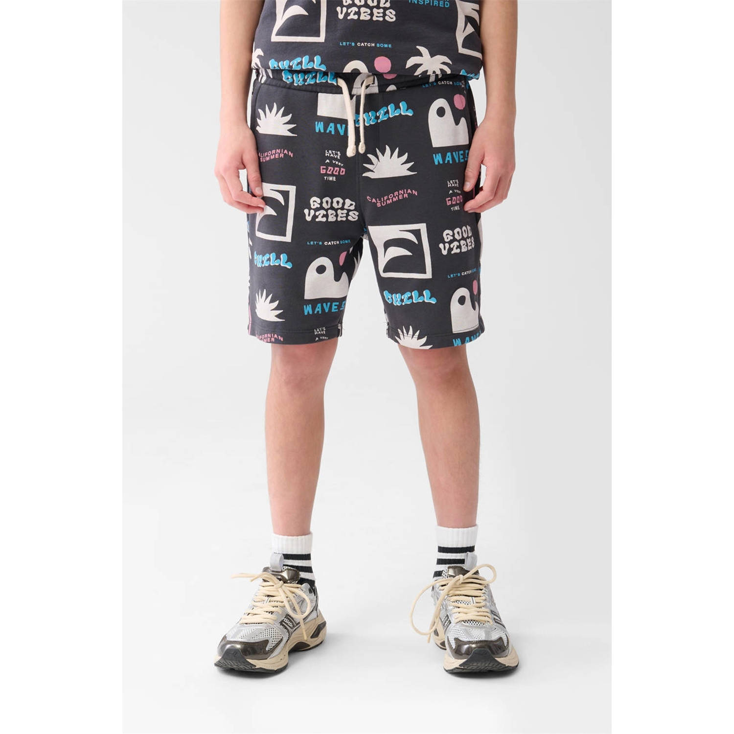 Shoeby regular sweatshort grijs