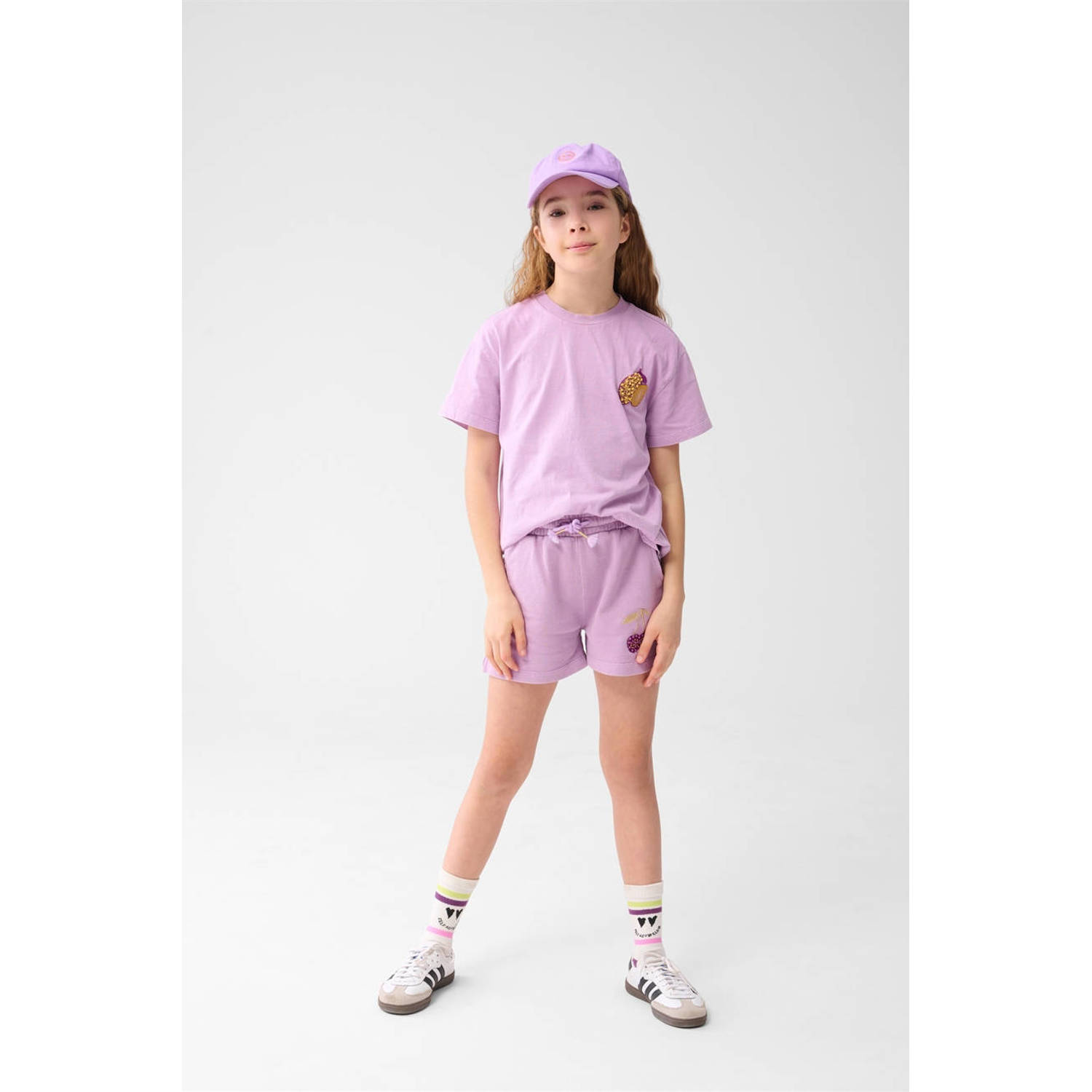 Shoeby T-shirt paars met pailletten