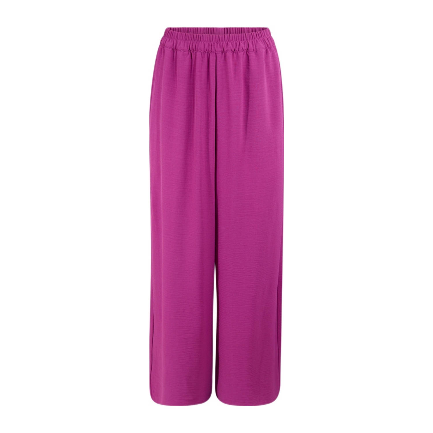 Shoeby wide leg high waist casual broek paars