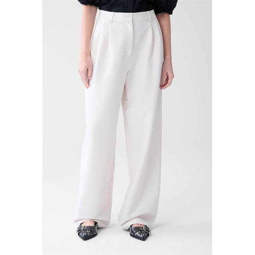 Shoeby wide leg high waist pantalon wit afbeelding