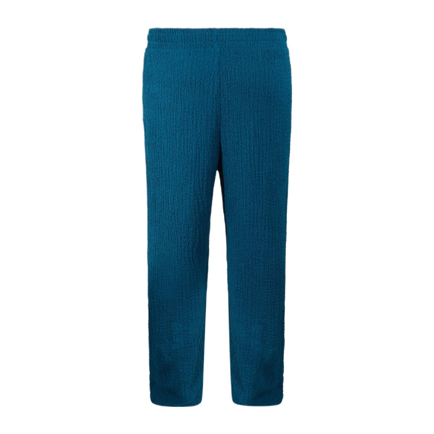 Shoeby wide leg high waist broek turquoise