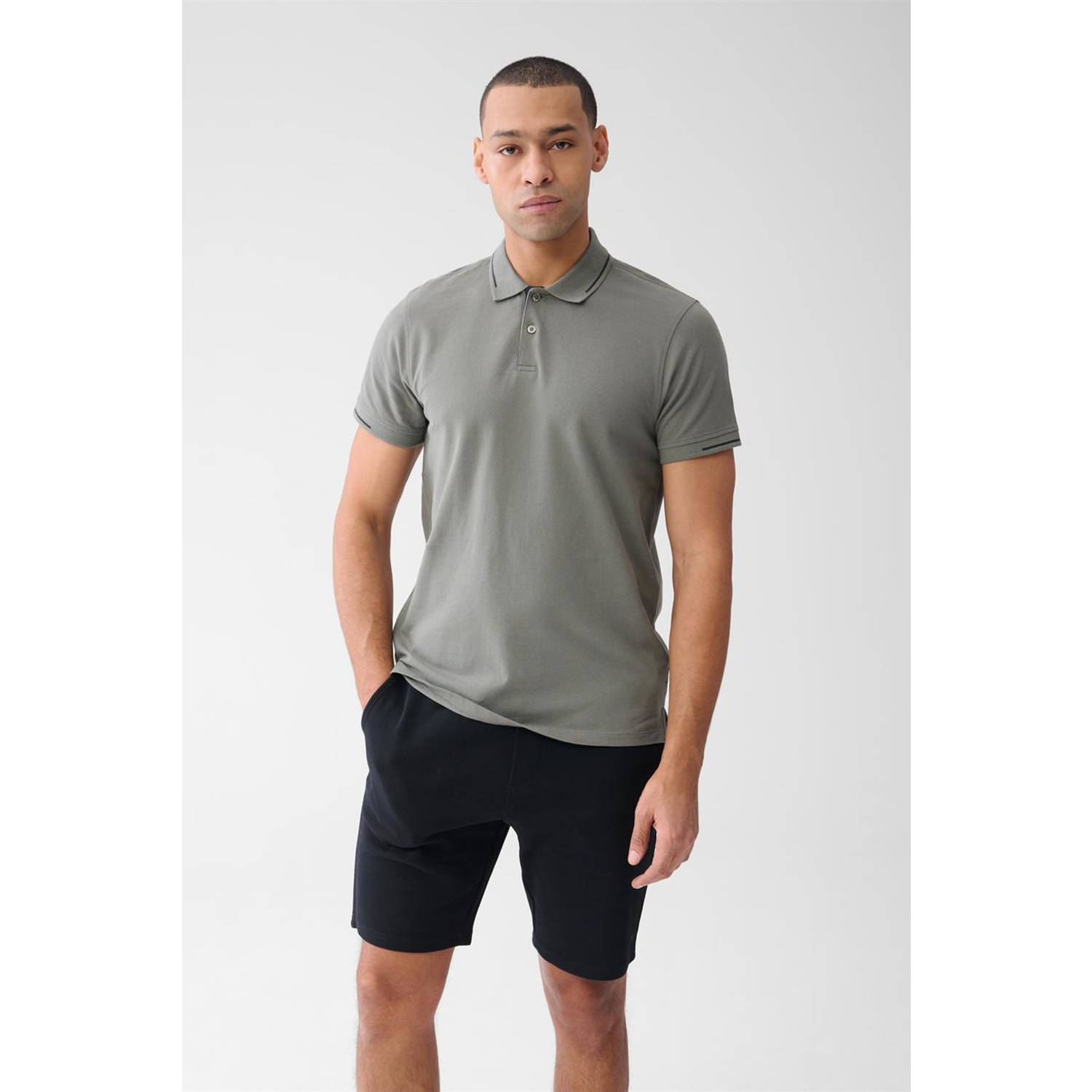 Shoeby regular polo groen