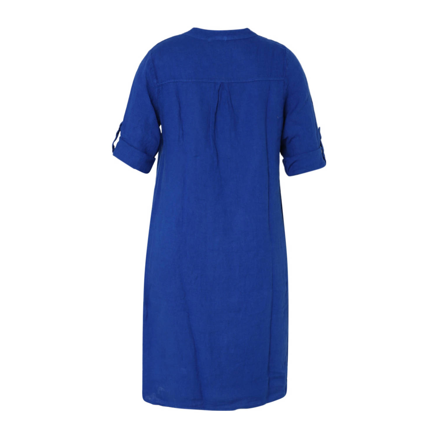 Paprika midi jurk blauw