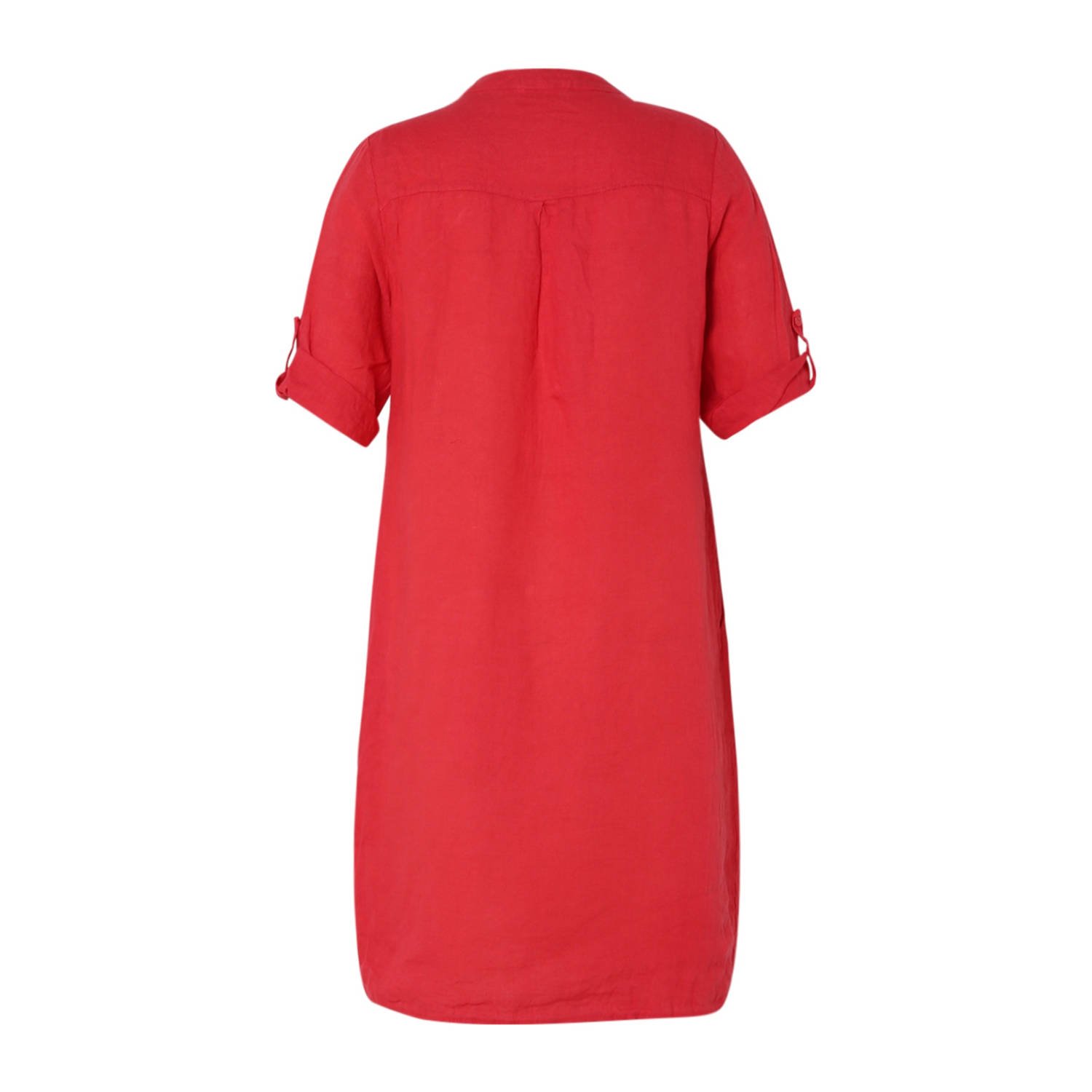 Paprika midi jurk rood