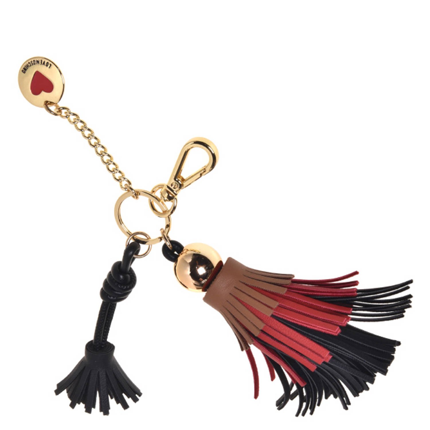 Love Moschino sleutelhanger zwart bruin