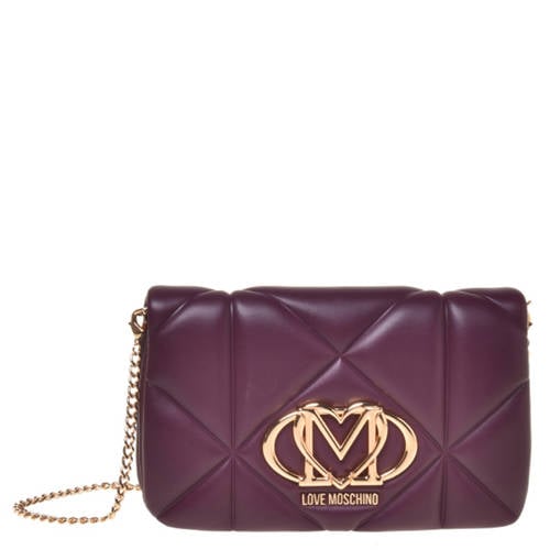 Love Moschino crossbody tas Embossed Q bordeauxrood afbeelding