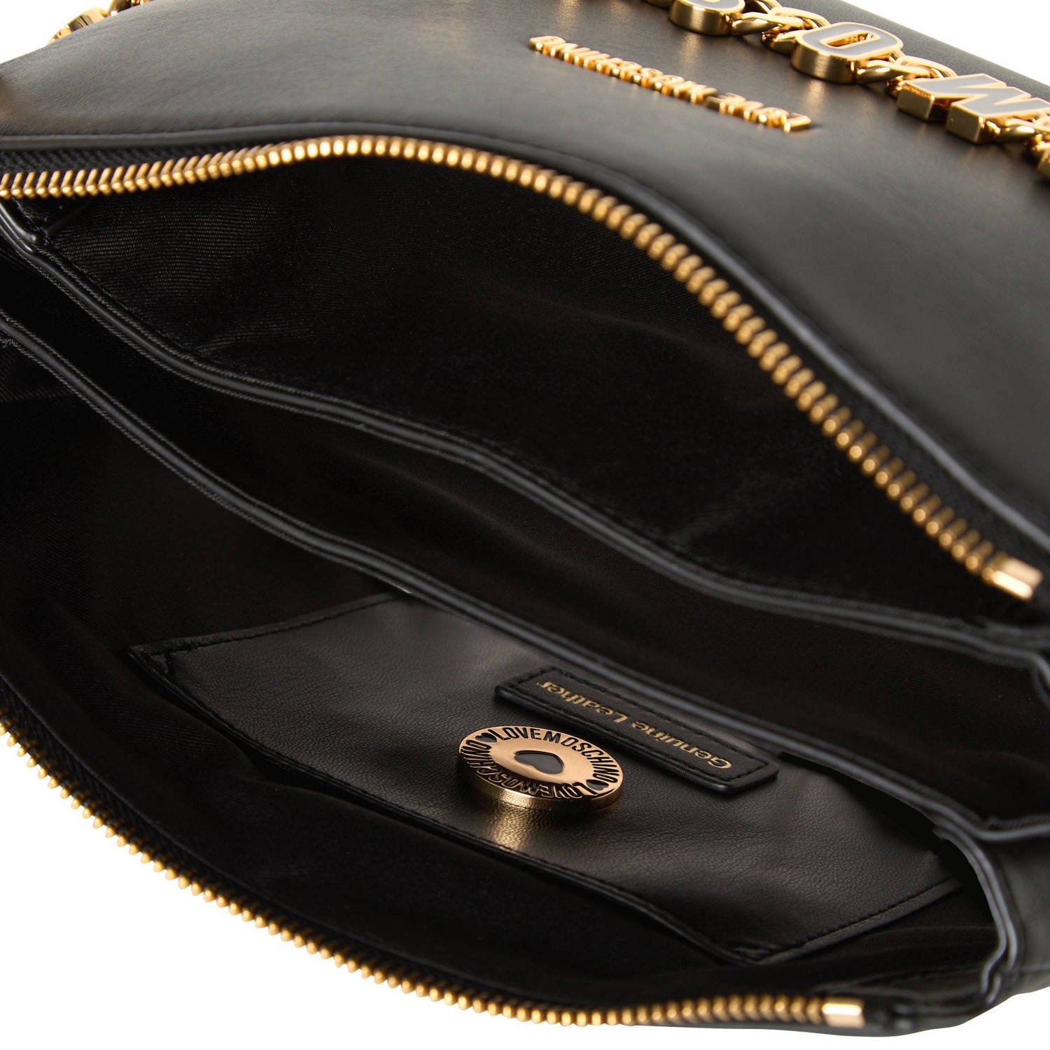 Love Moschino crossbody tas Dangling zwart