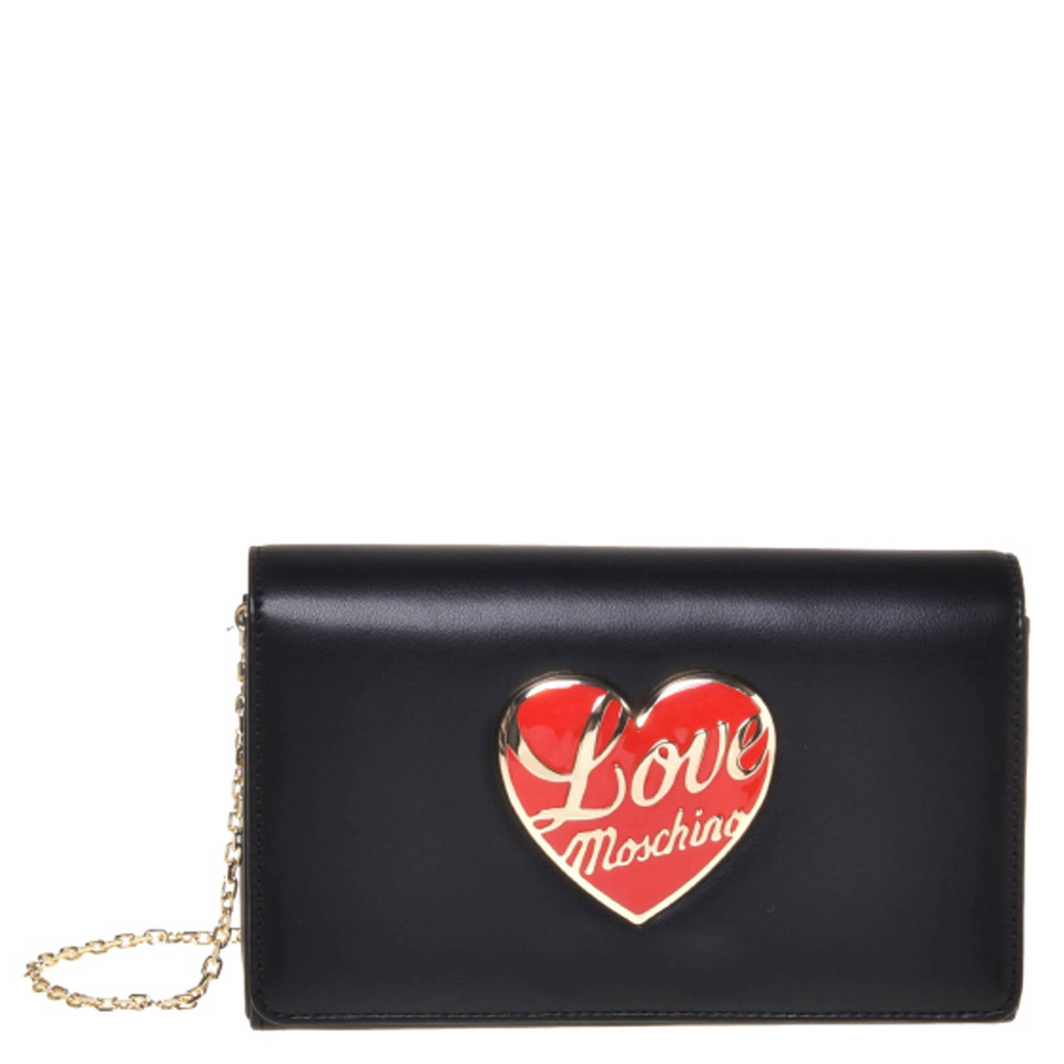 Love Moschino crossbody tas Love Heart zwart