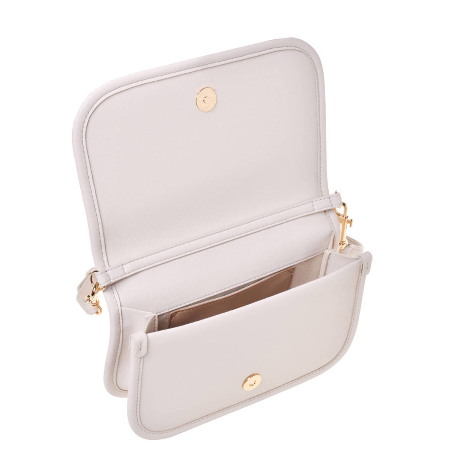 Love Moschino crossbody tas Bold Love ecru