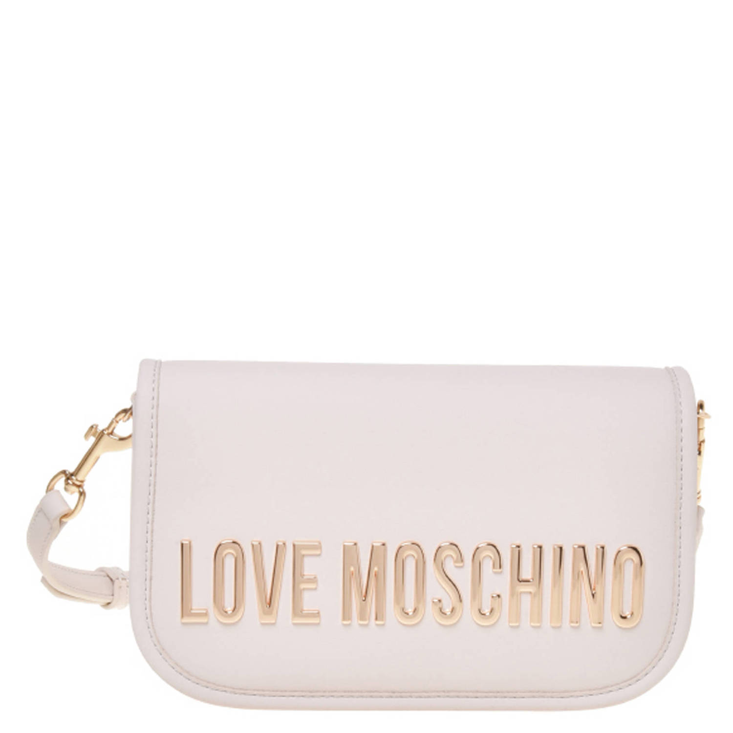 Love Moschino crossbody tas Bold Love ecru