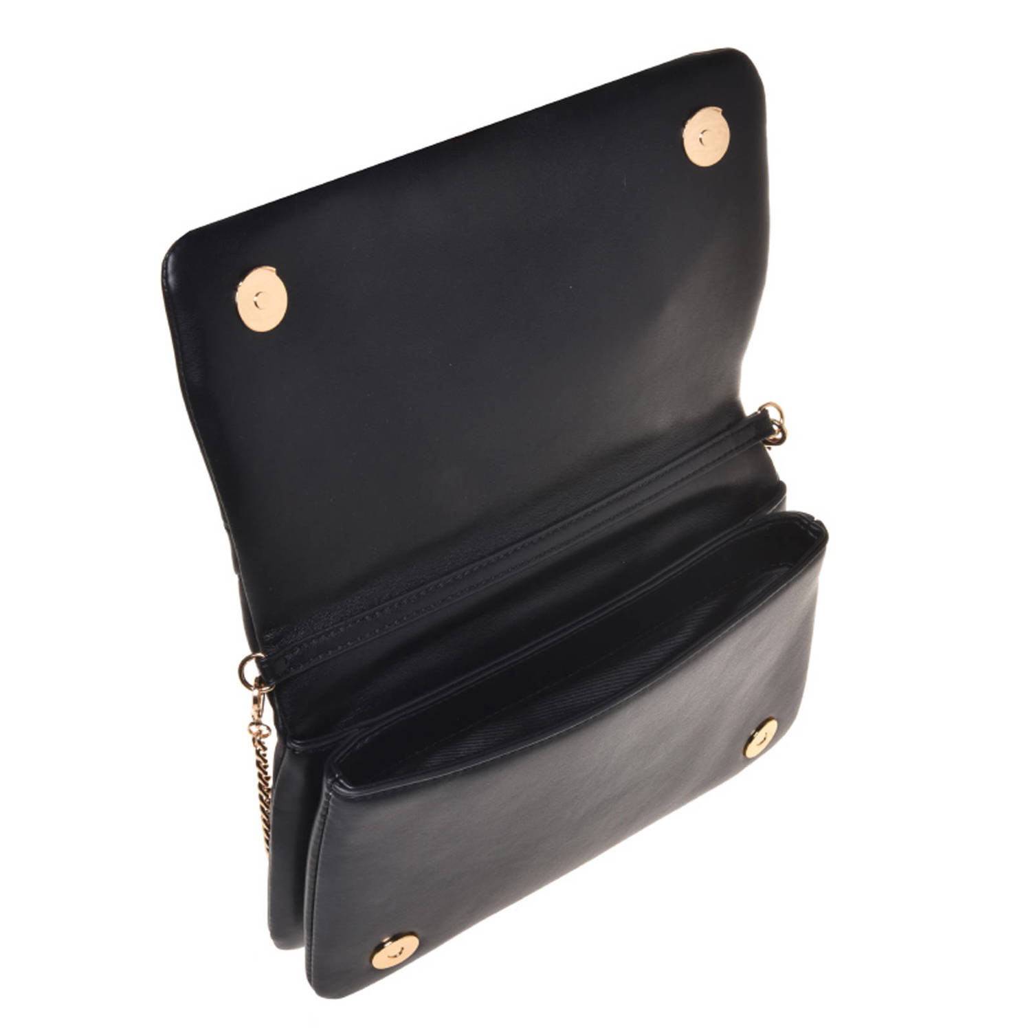Love Moschino crossbody tas Embossed Q zwart