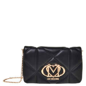 crossbody tas Embossed Q zwart