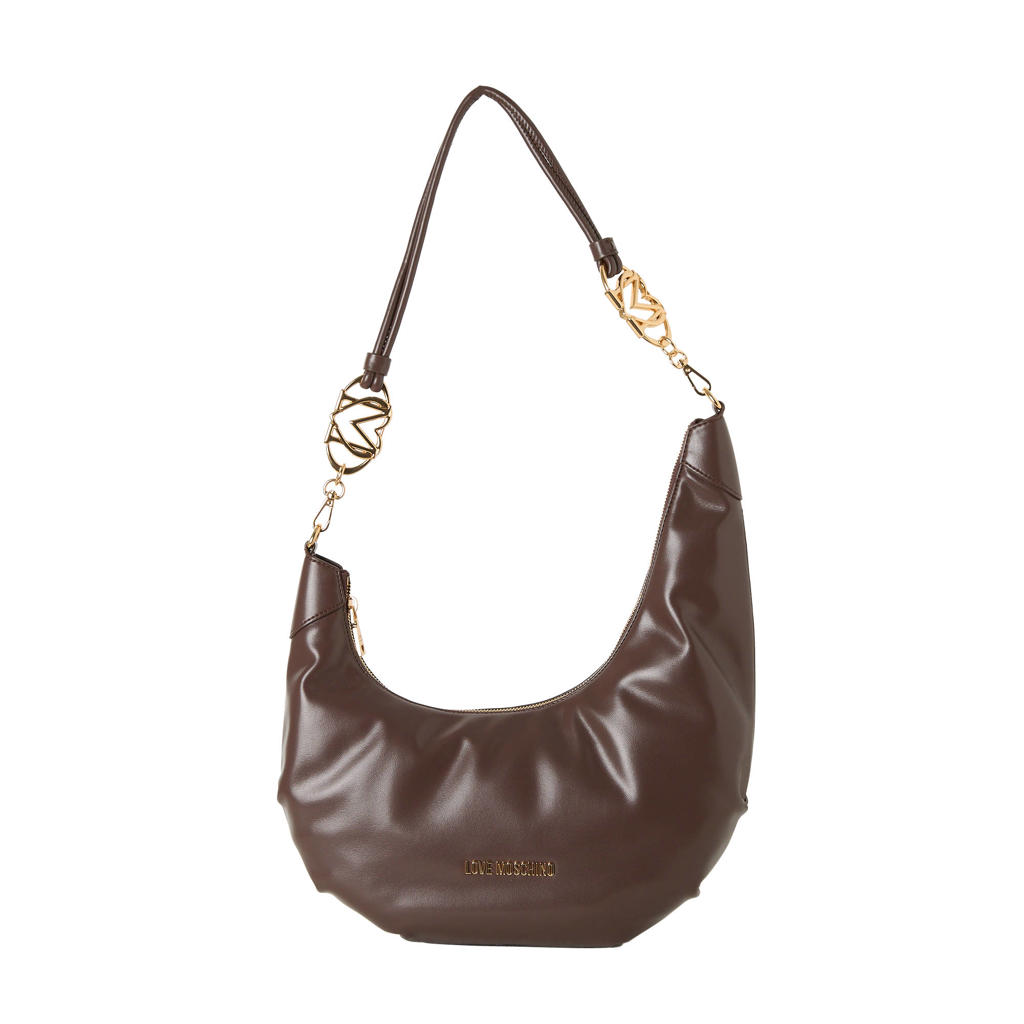 Love Moschino schoudertas Jewel donkerbruin