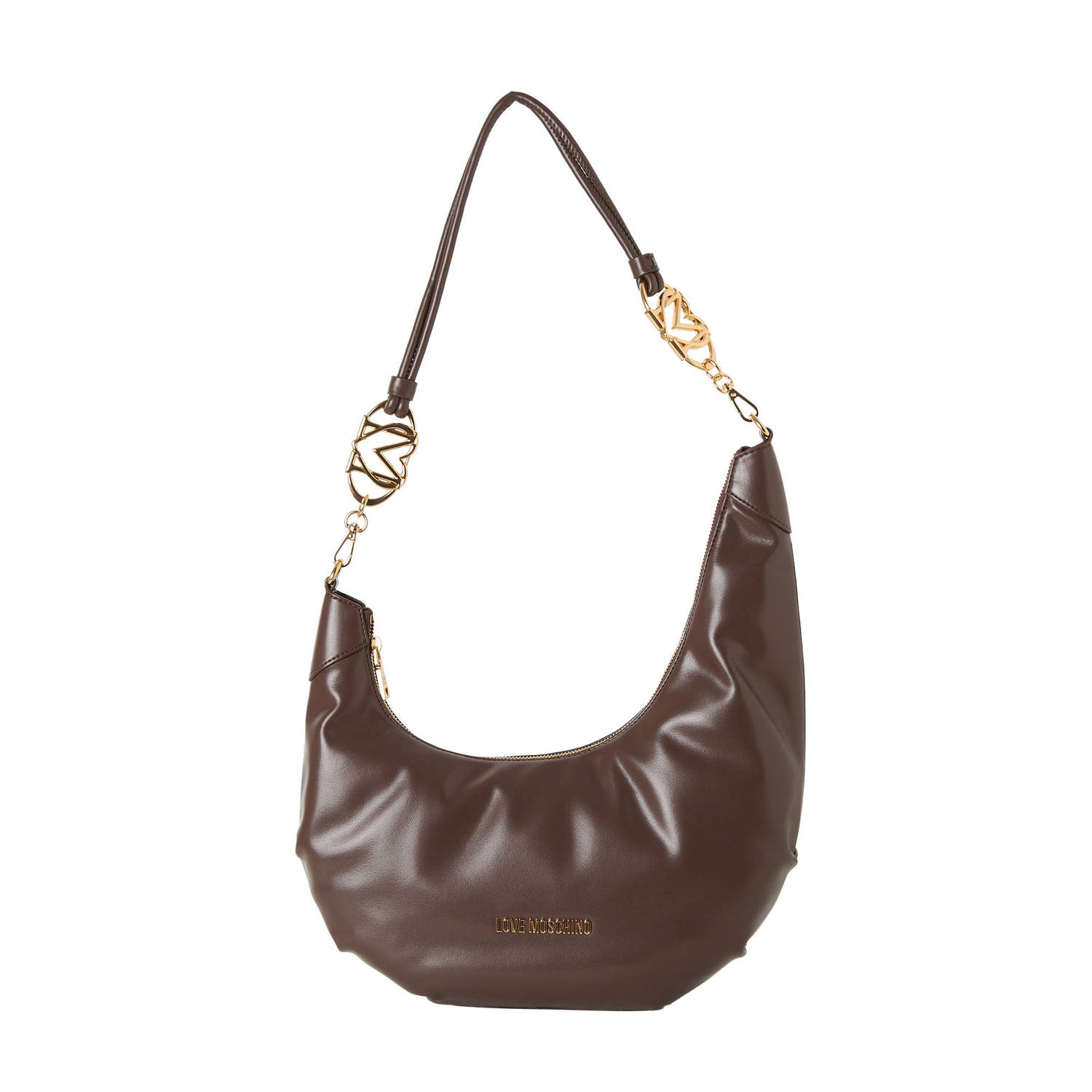 Love Moschino schoudertas Jewel donkerbruin