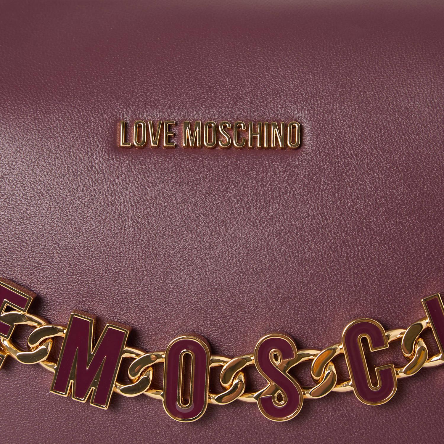 Love Moschino crossbody tas Dangling bordeauxrood